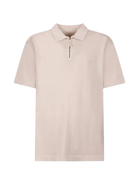 C.P. Company 1020 jersey short-sleeve half zip polo shirt Pink 20CMPL260A006057O114