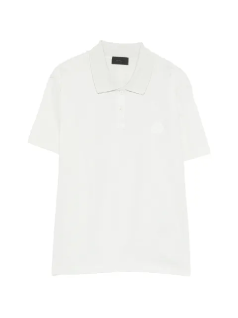 Moncler logo-patch polo top Green L10938A0000389AZ0