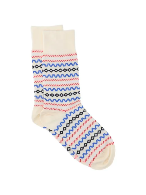 JW Anderson intarsia-knit socks Neutrals KW1502YN0474
