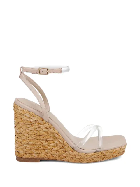 L'Agence Malone wedge sandals White MALONE