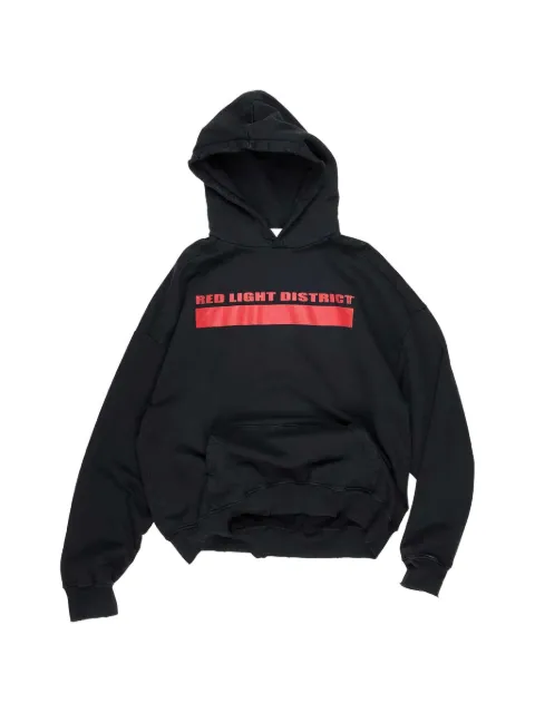 ALEXANDER DIGENOVA drawstring pouch hoodie Black REDLIGHTDISTRICTHOODIE