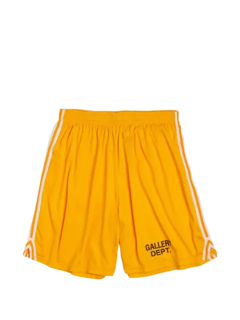 GALLERY DEPT. striped track shorts Yellow GD018