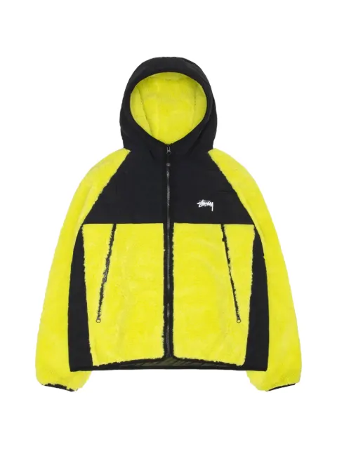 Stüssy sherpa hooded jacket Yellow STUS393