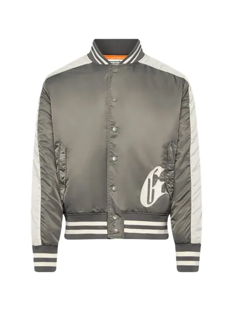 GODSPEED logo bomber jacket Grey GS028