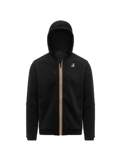 K-Way Prosper logo-patch hooded jacket Black K1126HW