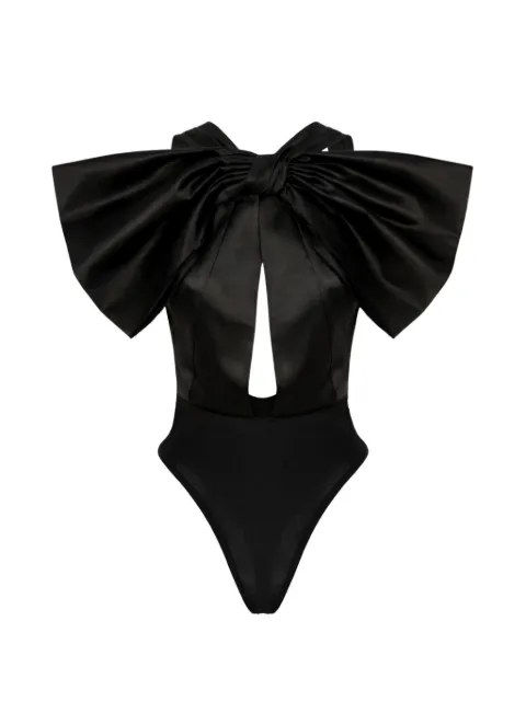 Alchemy x Lia Aram bow-detail bodysuit Black LIA738