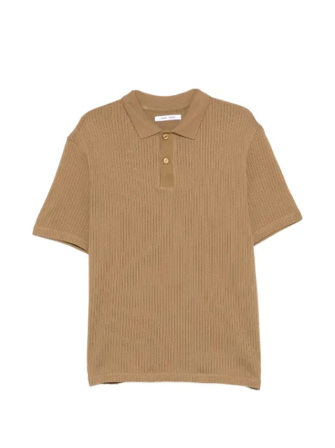 SAMSOE SAMSOE Sajase button knitted polo shirt Neutrals M25100033