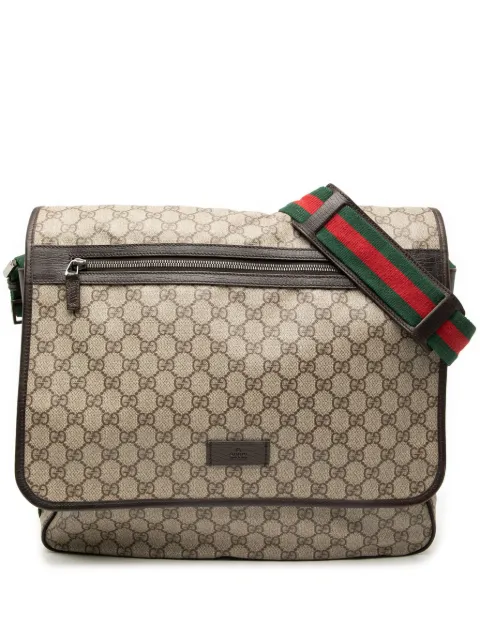 Gucci Pre-Owned 2000-2015 GG Supreme Web crossbody bag Brown NVV1SGBOP40Q0W59
