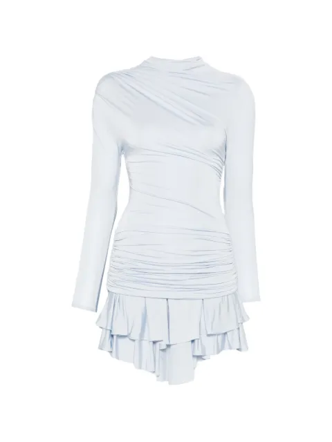 Self-Portrait ruffled mini dress Blue SS26167SBL