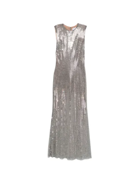 Self-Portrait sleeveless maxi dress Silver SS26177MGR