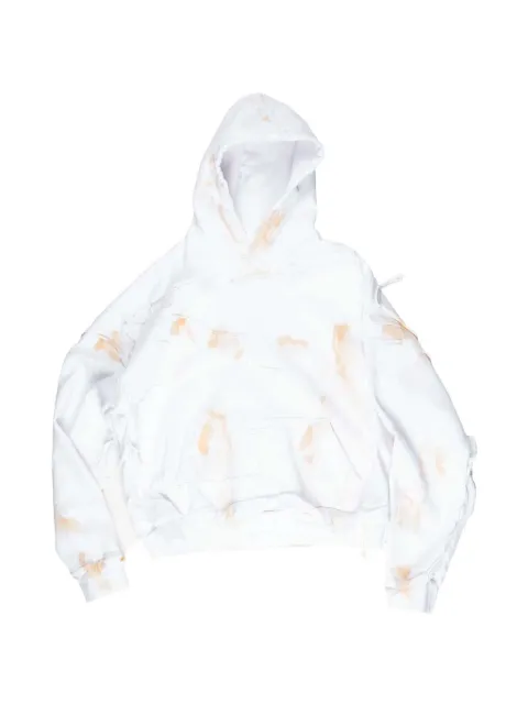 ALEXANDER DIGENOVA cutout hoodie White CUTOUTHOODIE