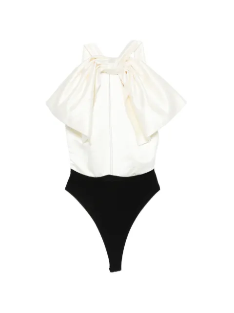 Alchemy x Lia Aram bow-detail bodysuit White LIA739