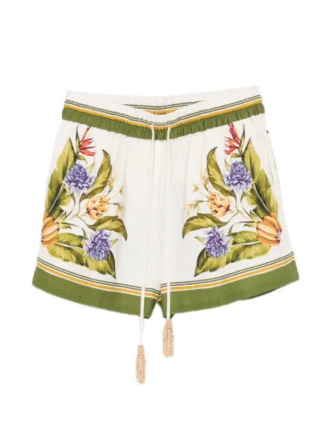 FARM Rio floral-print shorts Neutrals 349086