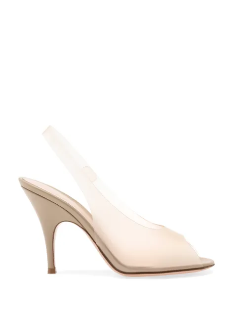Gianvito Rossi slingback peep-toe sandals White G3277495RICGVT