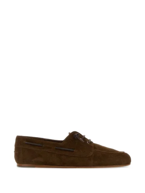 DSQUARED2 College suede boat shoes Brown LUM01181503520