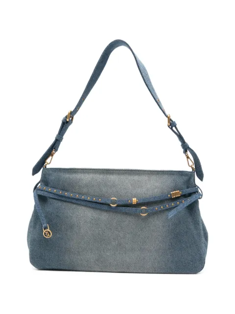 PINKO Belt Bag Big large shoulder bag in denim Blue 105903A31G