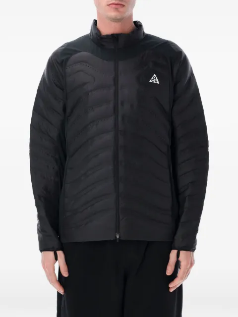 Nike laser cut detail padded jacket Black IO9132