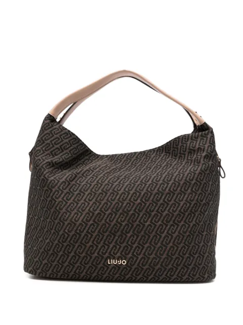 LIU JO large bag with monogram logo Brown AA6057T378A