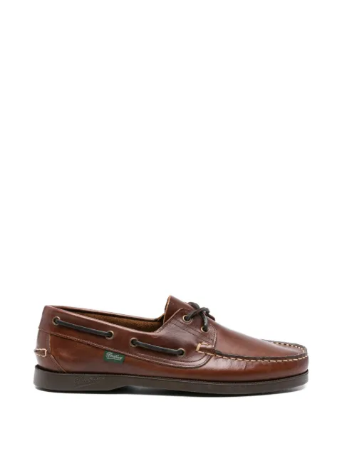 Paraboot lace-up leather boat shoes Brown 781001MR
