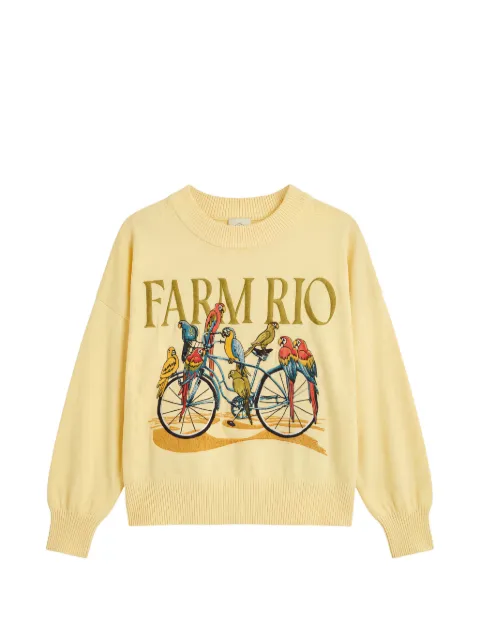 FARM Rio bicycle graphic sweater Yellow 358961L0032