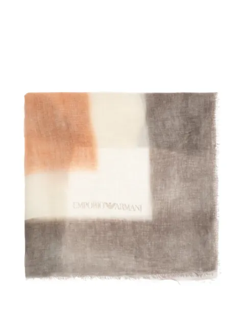 Emporio Armani frayed scarf White EW004590AF25456