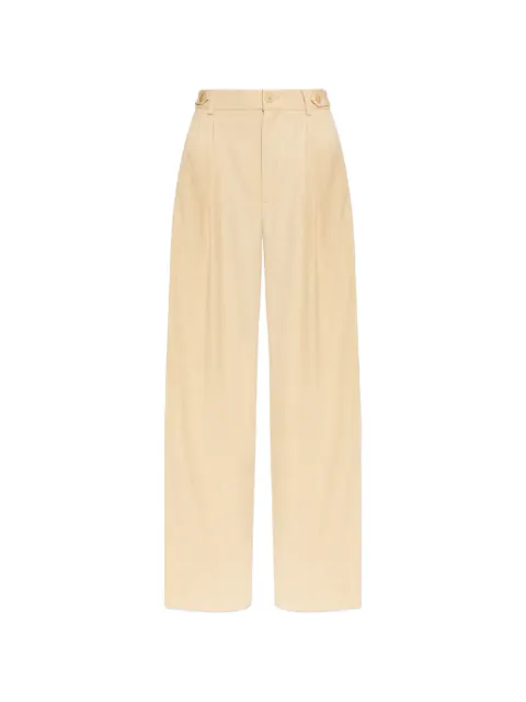 Gestuz button pleated trousers Neutrals 10911101