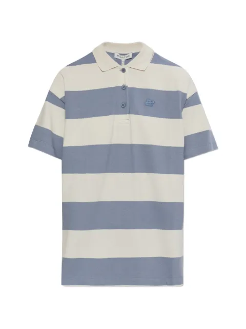 MUNTHE Baelfire striped short-sleeved polo shirt Blue 261110026161