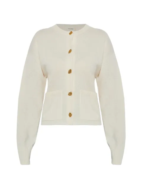 By Malene Birger Veronika button-embellished cardigan Neutrals 103885