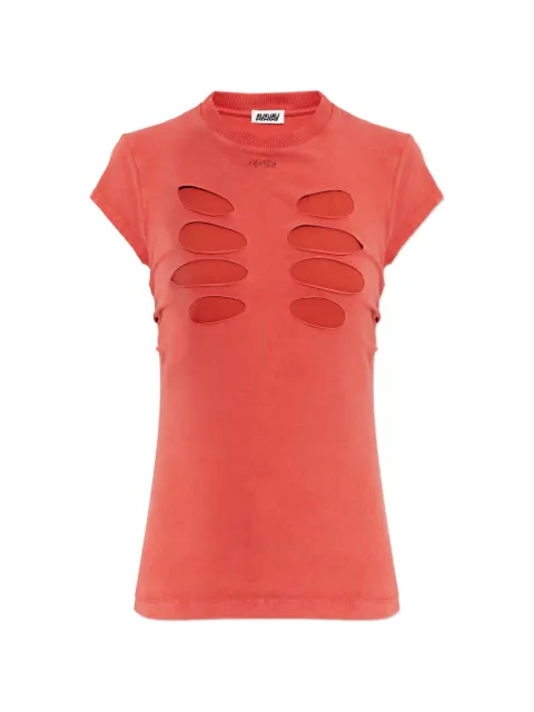 AVAVAV cut-out T-shirt Orange S26N0954