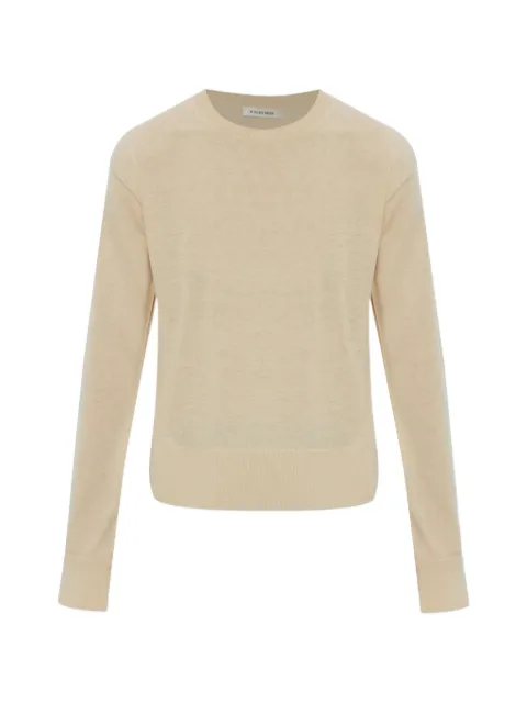 By Malene Birger Mantea long-sleeve sweater Neutrals 102519
