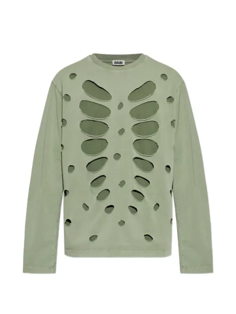 AVAVAV semi-distressed layered T-shirt Green S26N0958