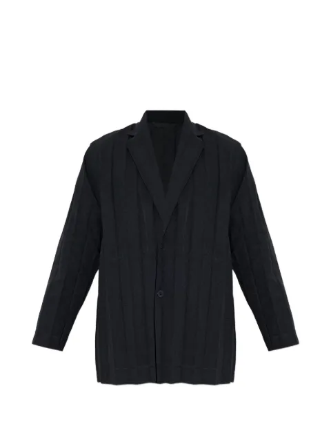 Homme Plissé Issey Miyake pleated jacket Black HP66FD175