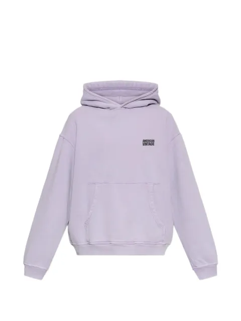 American Vintage hooded pouch pocket sweatshirt Purple MPLI03CE26