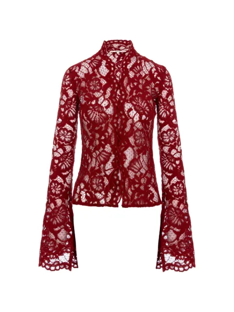 MANURÍ floral lace blouse Red MRFW24BL9VIPL05
