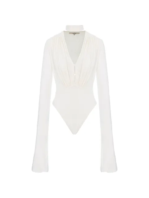 MANURÍ Suki long-sleeve bodysuit Neutrals MRSS25BD9CHVI05