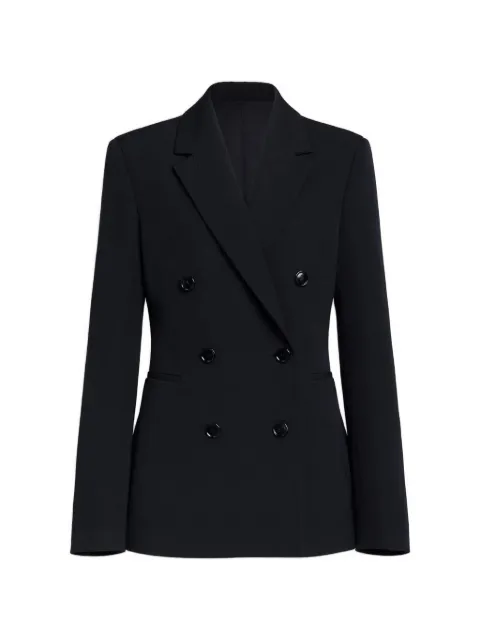 Alaïa double-breasted peak-lapel jacket Black AA9V1229W132C