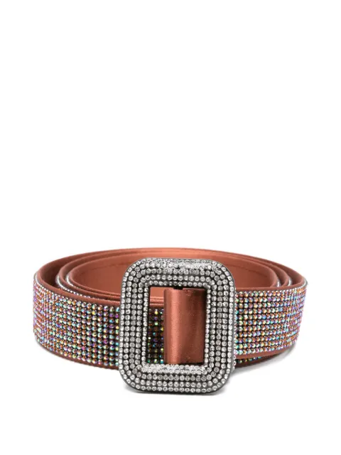 Benedetta Bruzziches Venus crystal-embellished belt Brown 0019160