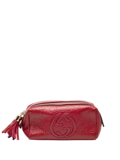Gucci Pre-Owned 2000-2015 Patent Soho Cosmetic pouch Pink EWXSQ7KTCNMHICR5