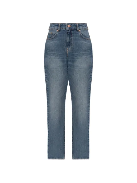 Emporio Armani pocket cotton straight-leg jeans Blue EW003498AF25136