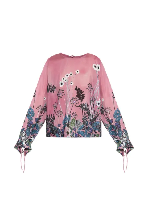 MUNTHE Basilia floral-print blouse Pink 261102026131
