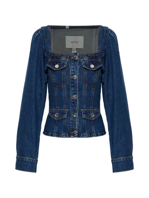 Gestuz button denim jacket Blue 10911020