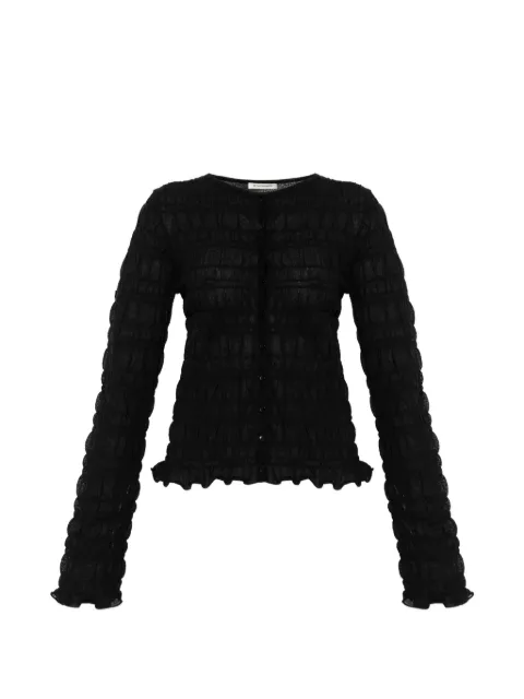 By Malene Birger Ebba ruffled cardigan Black 103830
