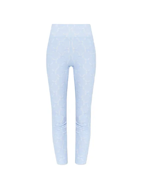 LoveShackFancy bow pattern legging Blue K21032988