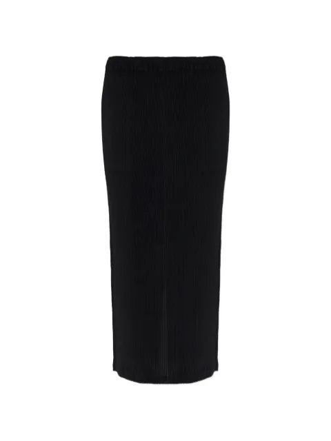 Issey Miyake pleated long-lenght skirt Black IM66FG649