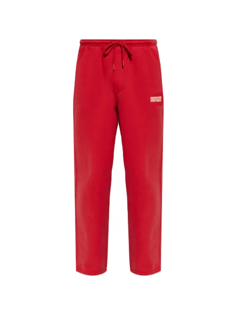 American Vintage Plizzy drawstring track pants Red MPLI05BE26