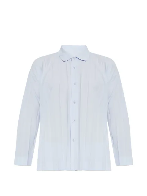 Homme Plissé Issey Miyake pleated shirt Blue HP66FJ176