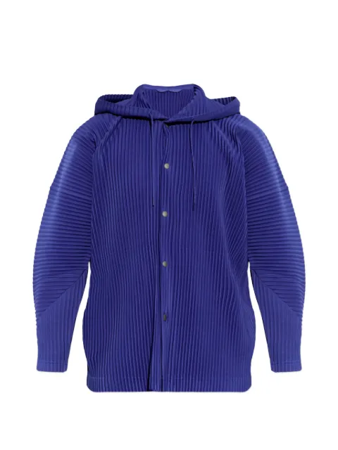 Homme Plissé Issey Miyake pleated jacket Blue HP66JC021