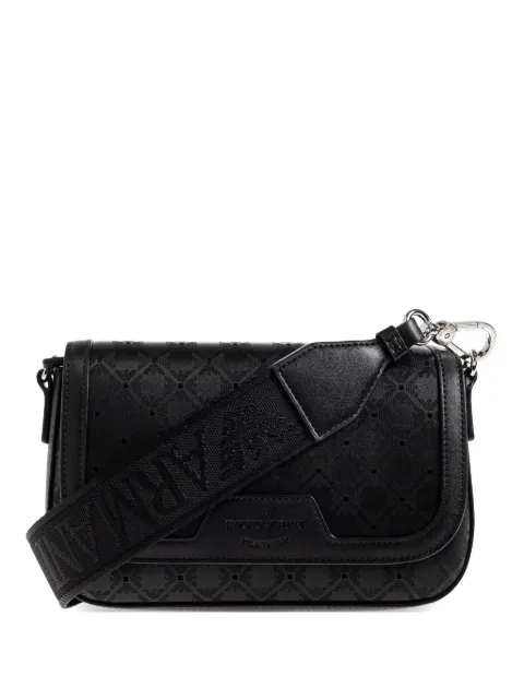 Emporio Armani logo-pattern detachable strap cross body bag Black EW000538AF25207