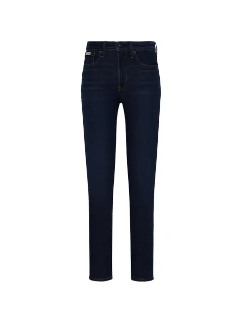 Calvin Klein logo-patch skinny jeans Blue LV047B772GR7C