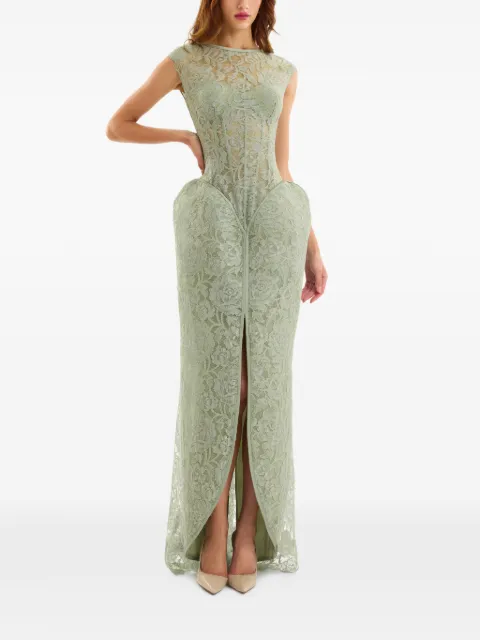 Gemy Maalouf sculpted maxi dress Green GMSS267800LD